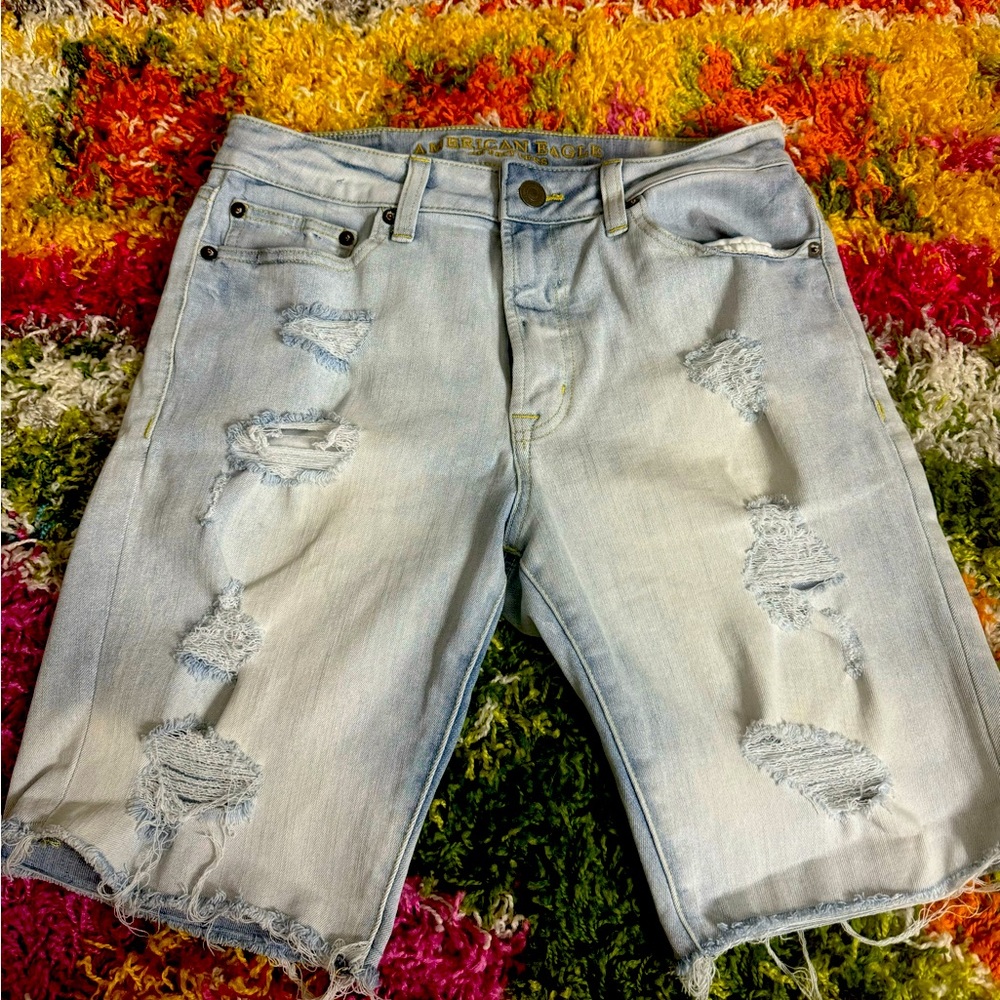 Men’s American Eagle Extreme Flex Cut off Distressed Shorts